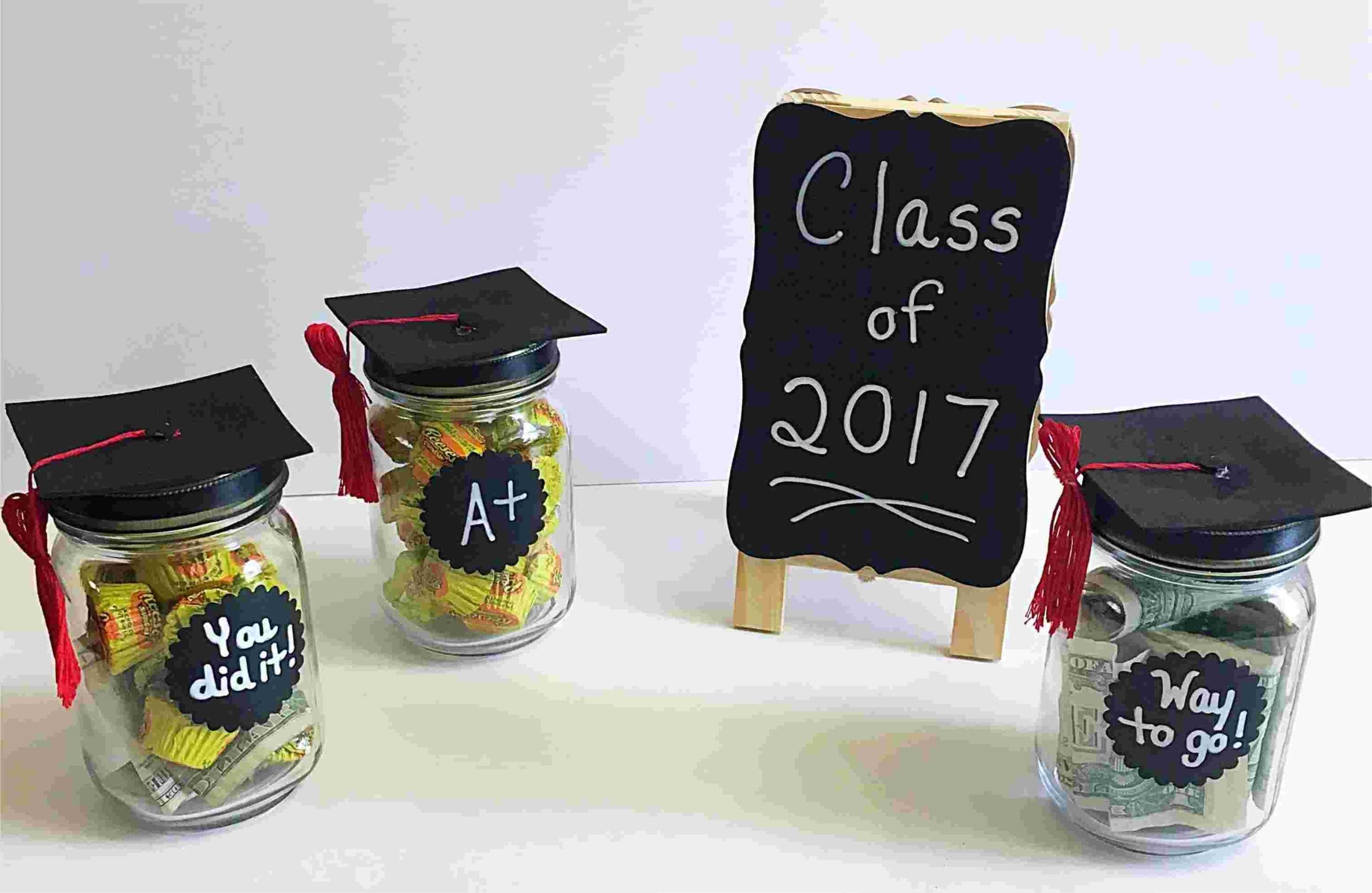 DIY-Graduation Party Cap Mason-Jars