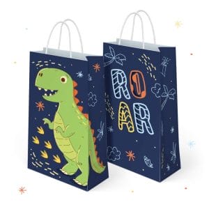 Dinosaur Pattern Party Favor Paper Bags