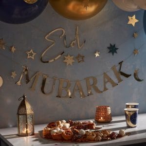 Eid Balloons and Eid Mubarak Party Banner Decorations