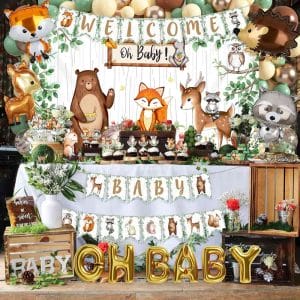 Forest Animal Neutral Baby Shower Party Supplies