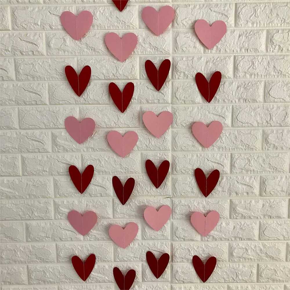 Heart Honeycomb Hanging Decorations X 3 - Valentine's Decor
