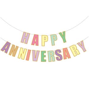 Happy Anniversary Party Banner Funny Paper Sign Party Supplies