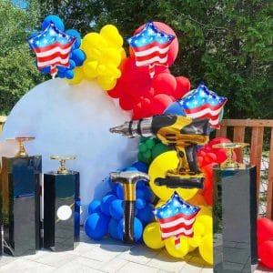 Labor Day Balloons Garland Arch Kit Patriotic Balloons Party Decorations