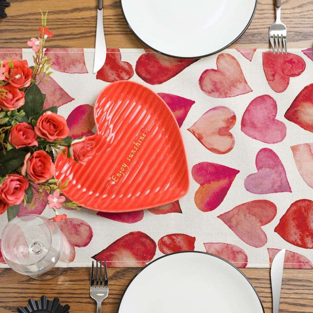 Sweet Red Pink Valentines Placemats