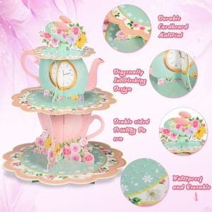 Vintage Teapot Party Cupcake Holder with High Quality