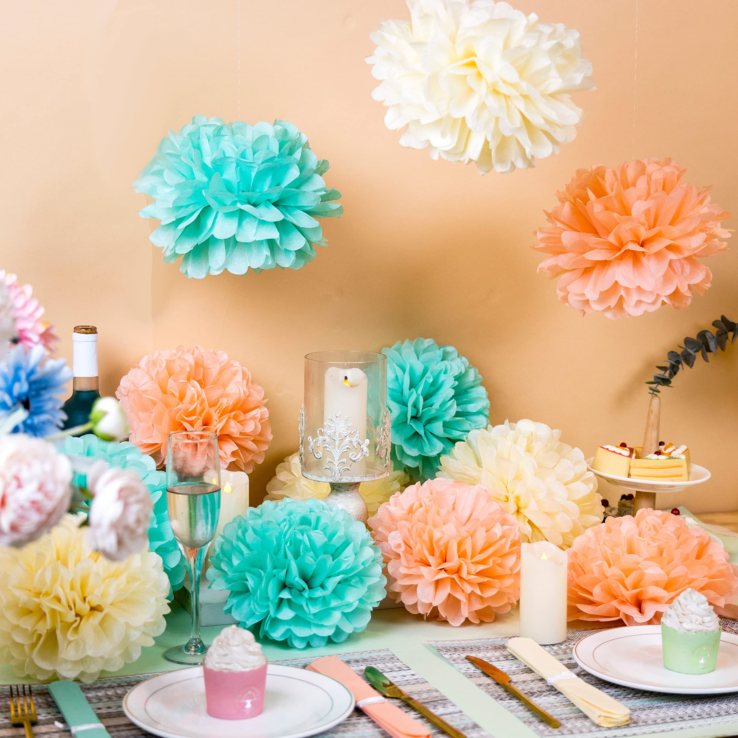 paper flowers for table decorations table centerpieces