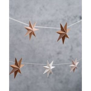 3D Stars Paper Bunting Paper Star Garlands