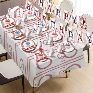 Baseball Themed Birthday Party Tableware Kit