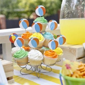 Beach Ball Picks Cake Toppers With Good Quality