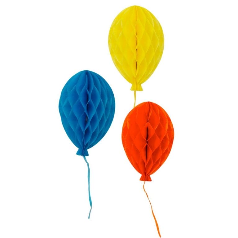 Birthday Balloons Paper Honeycomb Ball Decorations