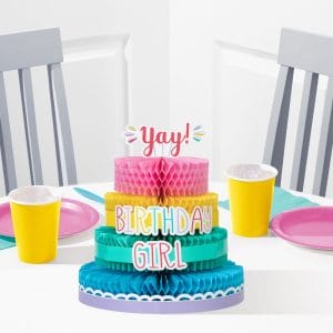 Birthday Honeycomb Centerpiece