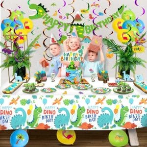 Birthday Party Decorations Dinosaur Green Theme Party Supplies