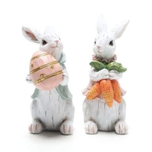 Easter Bunny Decorations Spring Home Decor Bunny Figurines
