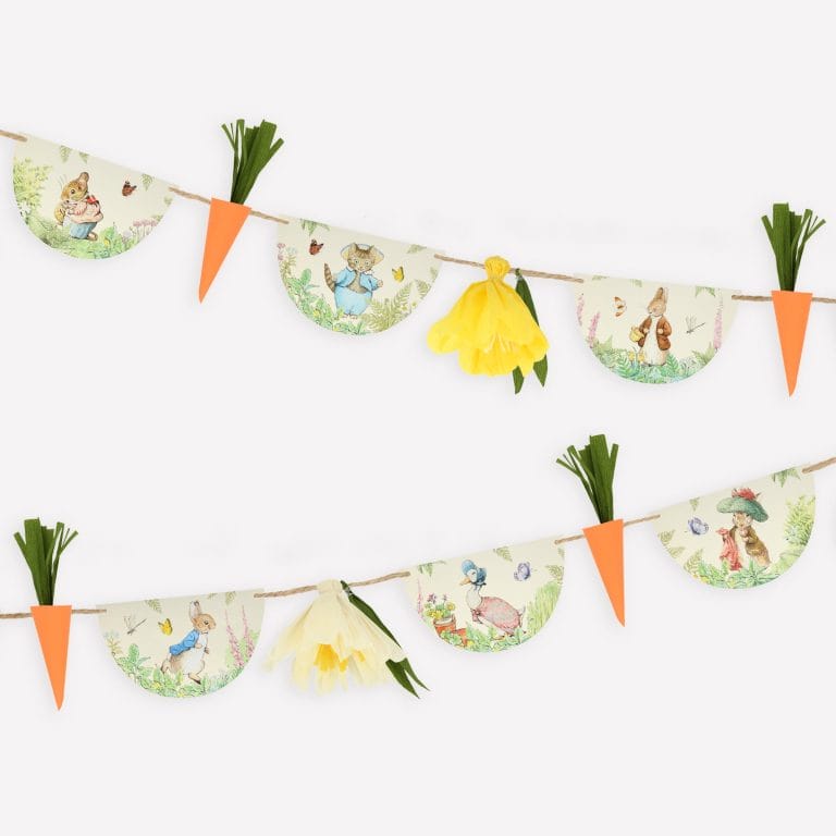 Carrot Peter Rabbit In The Garden Garland Easter Party Garland Carrot Peter Rabbit