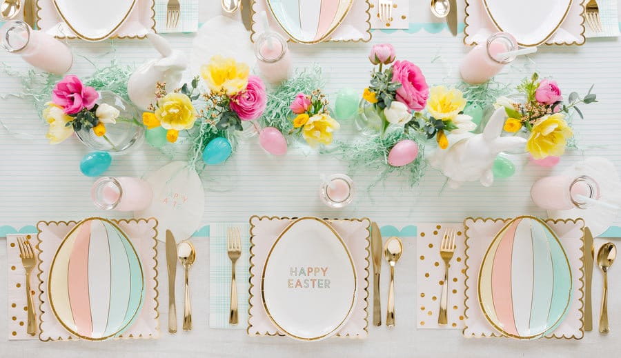 Easter Tableware Happy Easter Party Paper Plates