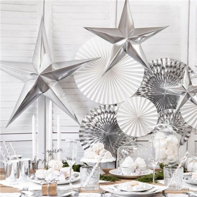 Gold Silver Paper Star Decorations Party Decorations Christmas Home