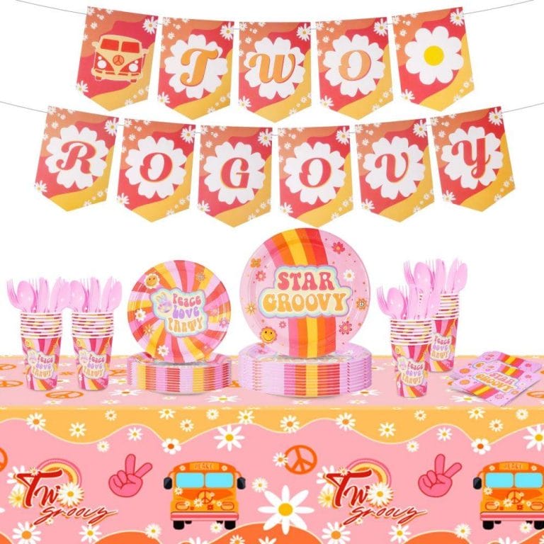 Groovy Party Supplies Birthday Boho Hippie Daisy Birthday Decorations