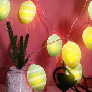 LED Easter Eggs String Lights Battery Operated Fairy String Light