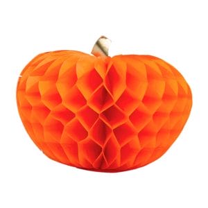 Orange Paper Honeycomb Pumpkin Decorations