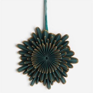 Paper Christmas decoration - Dark green