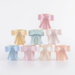 Wholesale Pastel Bow Cups Disposable Paper Cups for Party