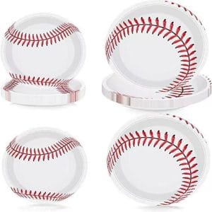 baseball themed paper plates