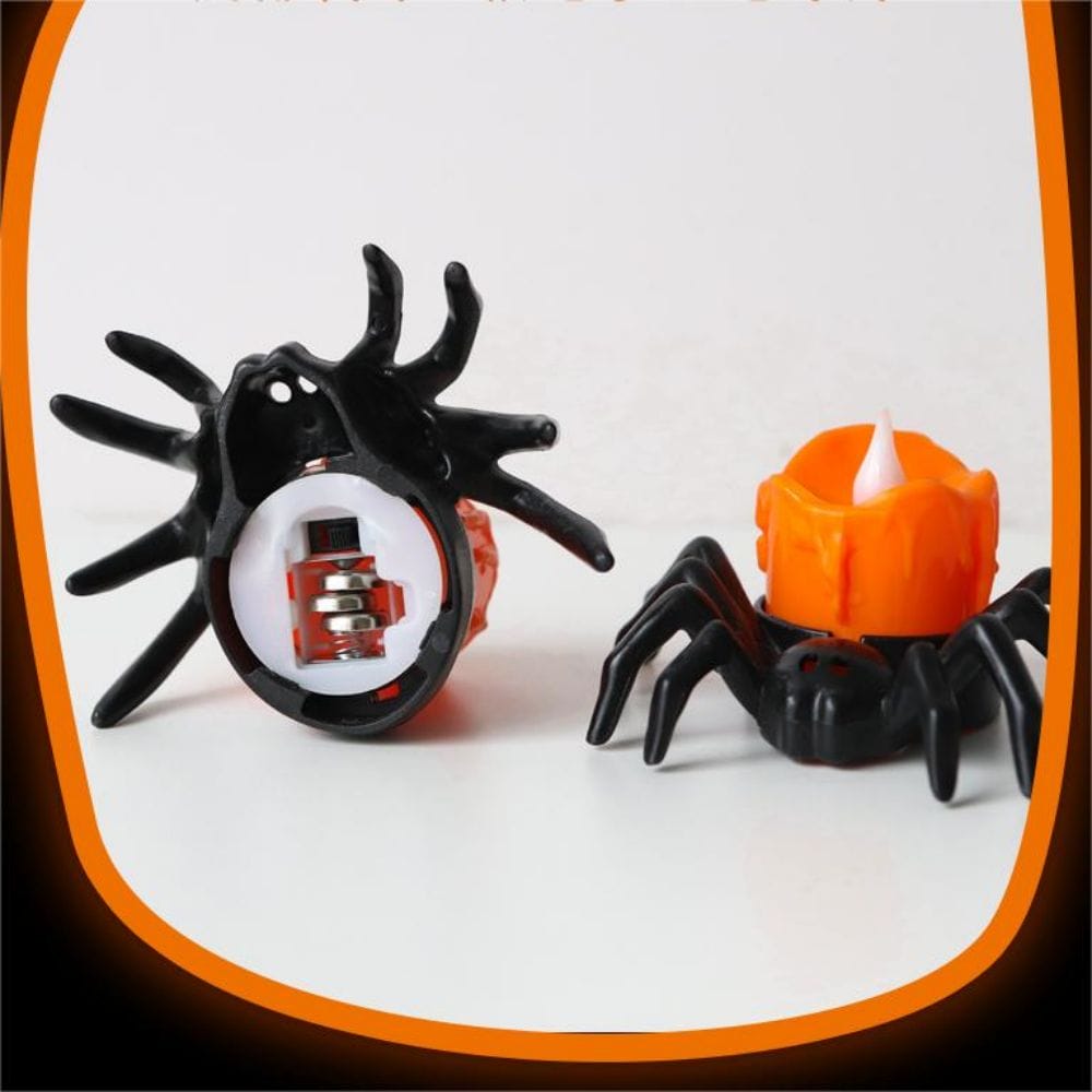 battery powered spider shape flameless candle