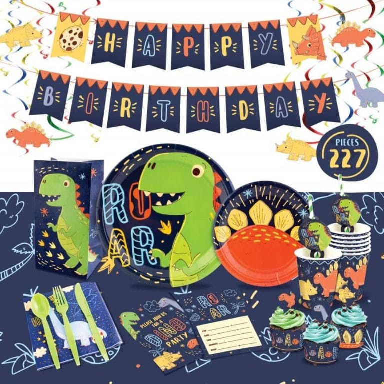 happy birthday party decorations kit dinosaur themed decorations