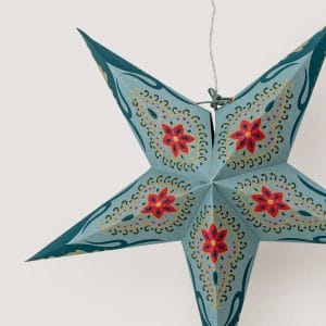 Decorative Large Paper Star Ornament With Led Light