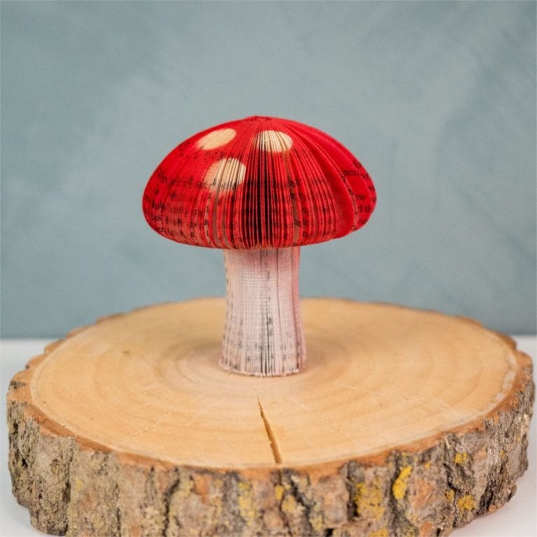 ECO-friendly Mushrooms Honeycomb Paper Decorations