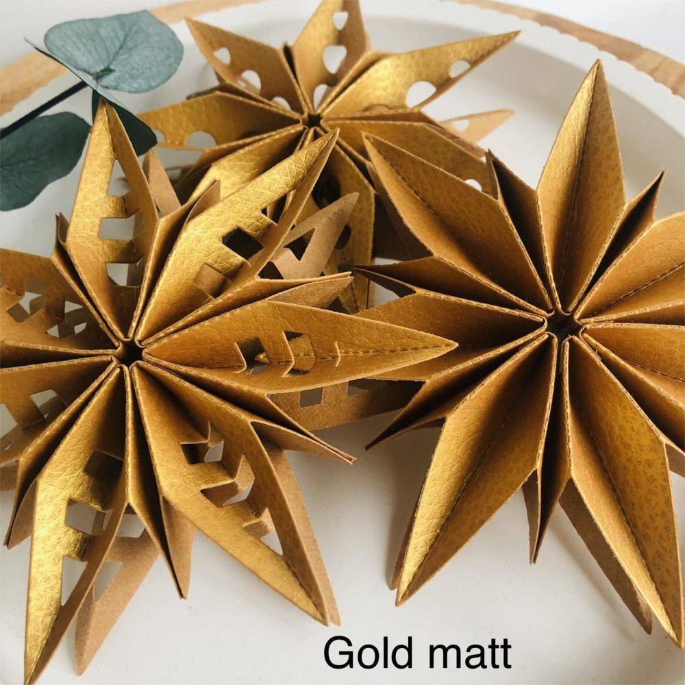 Gold Folded Paper Star Christmas Star Decoration