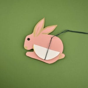 Handmade Paper Craft Rabbit Honeycomb Decoration