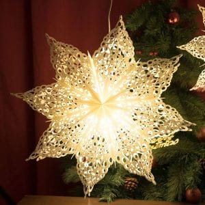 Large Paper Snowflake Lanterns Christmas Star Light