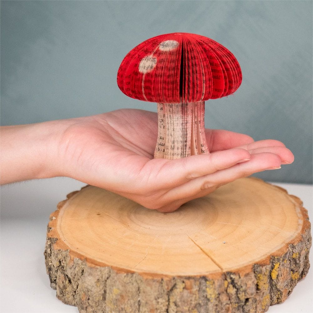 Red mini Mushrooms Honeycomb Paper Crafts