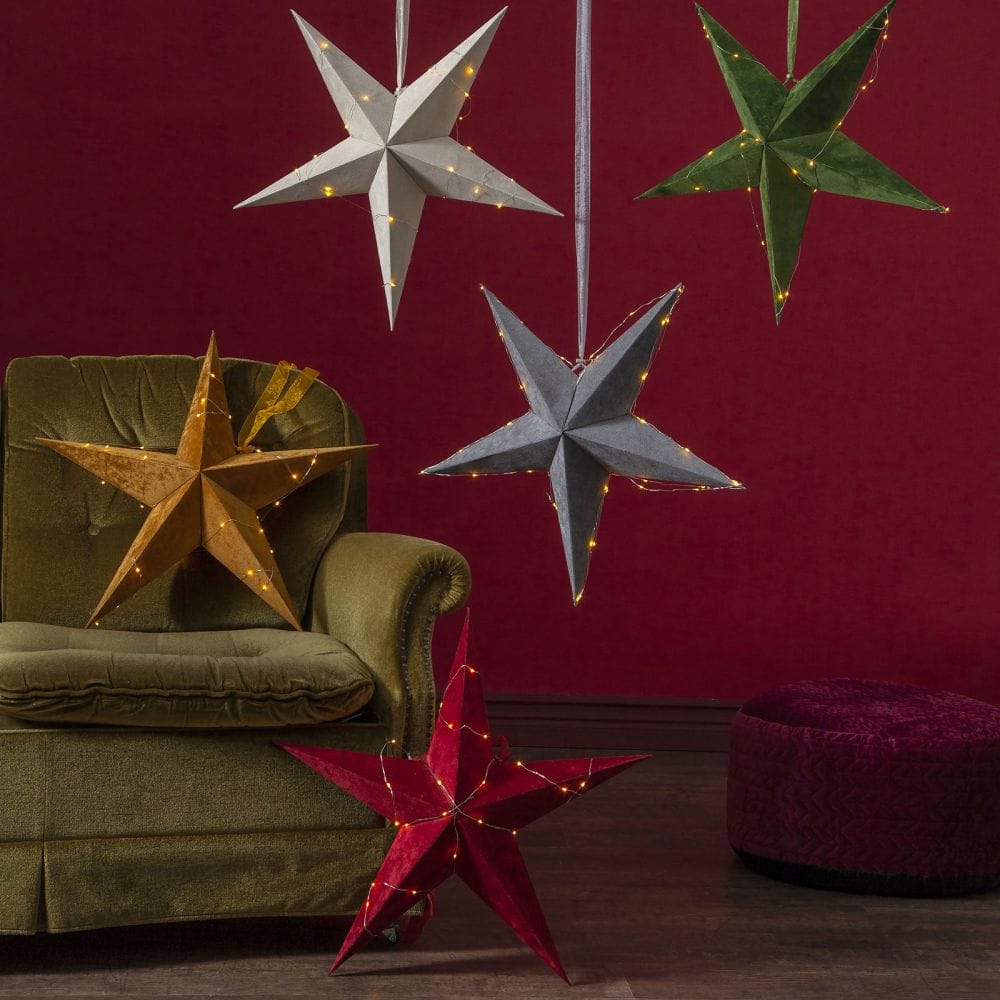 Star with Dew Drop LED String Lights