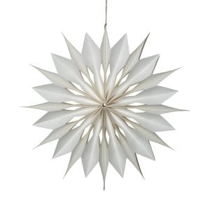 Sunbeauty Decorative Star Paper Craft Decoration White