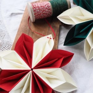 Sustainable Christmas Paper Snowflake Decoration