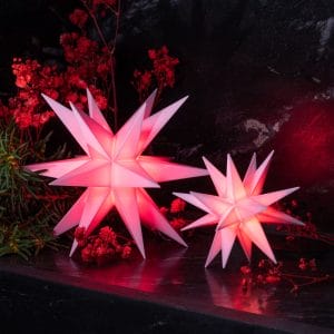 Waterproof Star Battery Powered Pink