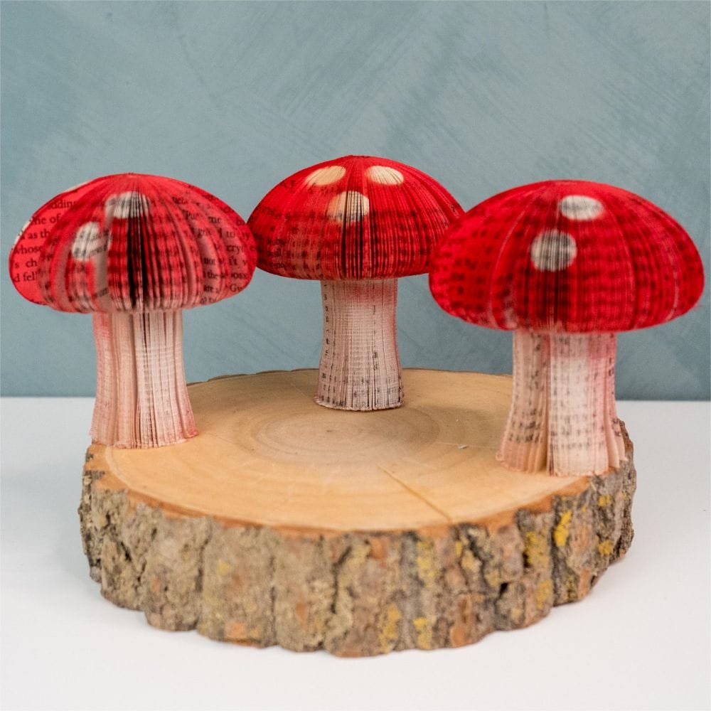 mini Mushrooms Honeycomb Paper Crafts