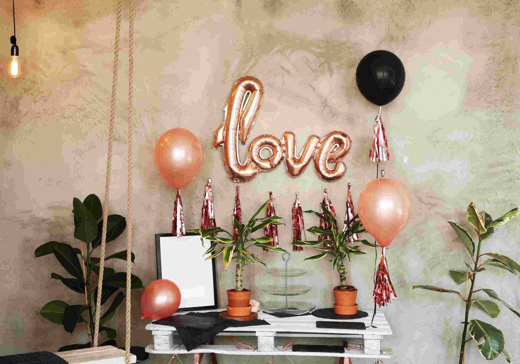 Valentine's Day love foil balloons