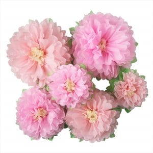 6pcs Pinks Flowers Decoration 9