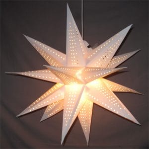 Handmade Moravian Star Folding Paper Lantern Lights