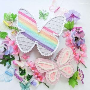 Pastel Butterfly Mini Customized Pinatas Bulk