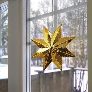 Personalized Star Decorations Classic Golden Paper Star