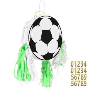 Soccer Ball Pinata for Boys Football Pinata with Number Stickers