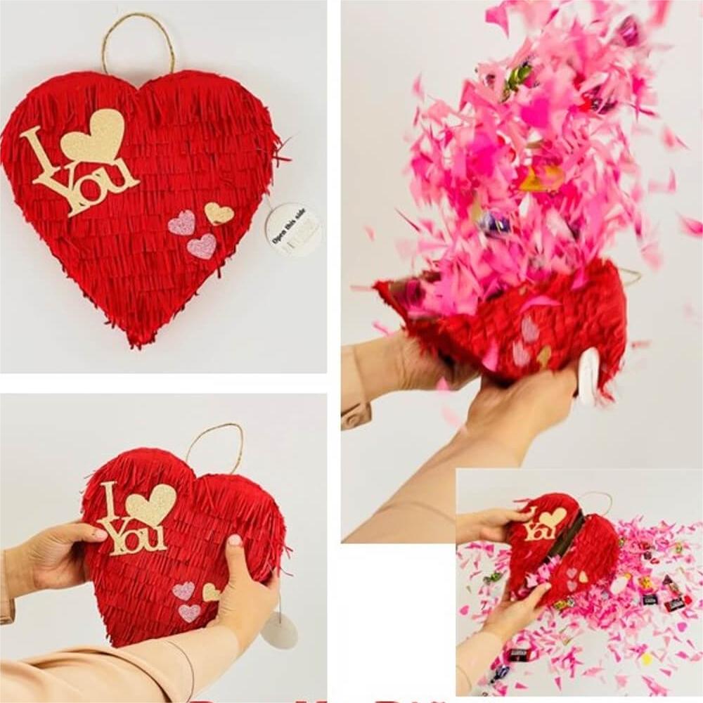 Valentine‘s Day Pop-up Confetti Piñatas