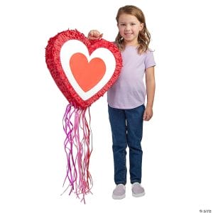 Valentine Hearts Pull String Piñata Factory