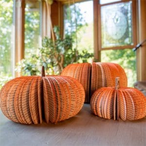 Book Page Pumpkins Fall Decor Thanksgiving Decor Halloween Ornaments