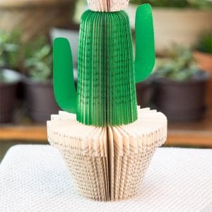 Custom Book Cactus Decor Cactus Book Page Art Crafts