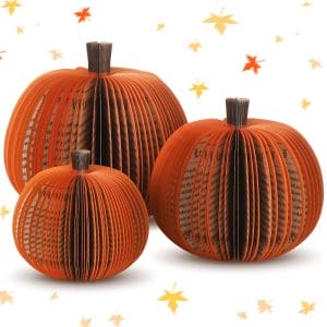 Fall Decor Book Pumpkins 3D Pumpkins Handmade from a Book for Thanksgiving Party Gift